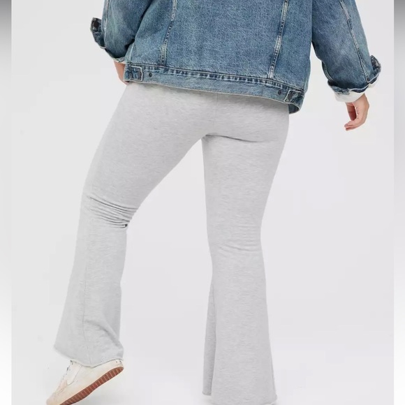 aerie wide leg sweatpants: color beige, size US small - Picture 6 of 8